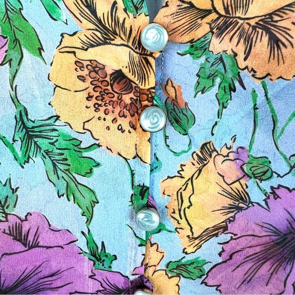 (Sold)VERONICA BEARD Syden printed silk blouse size 4 - Picture 5 of 11